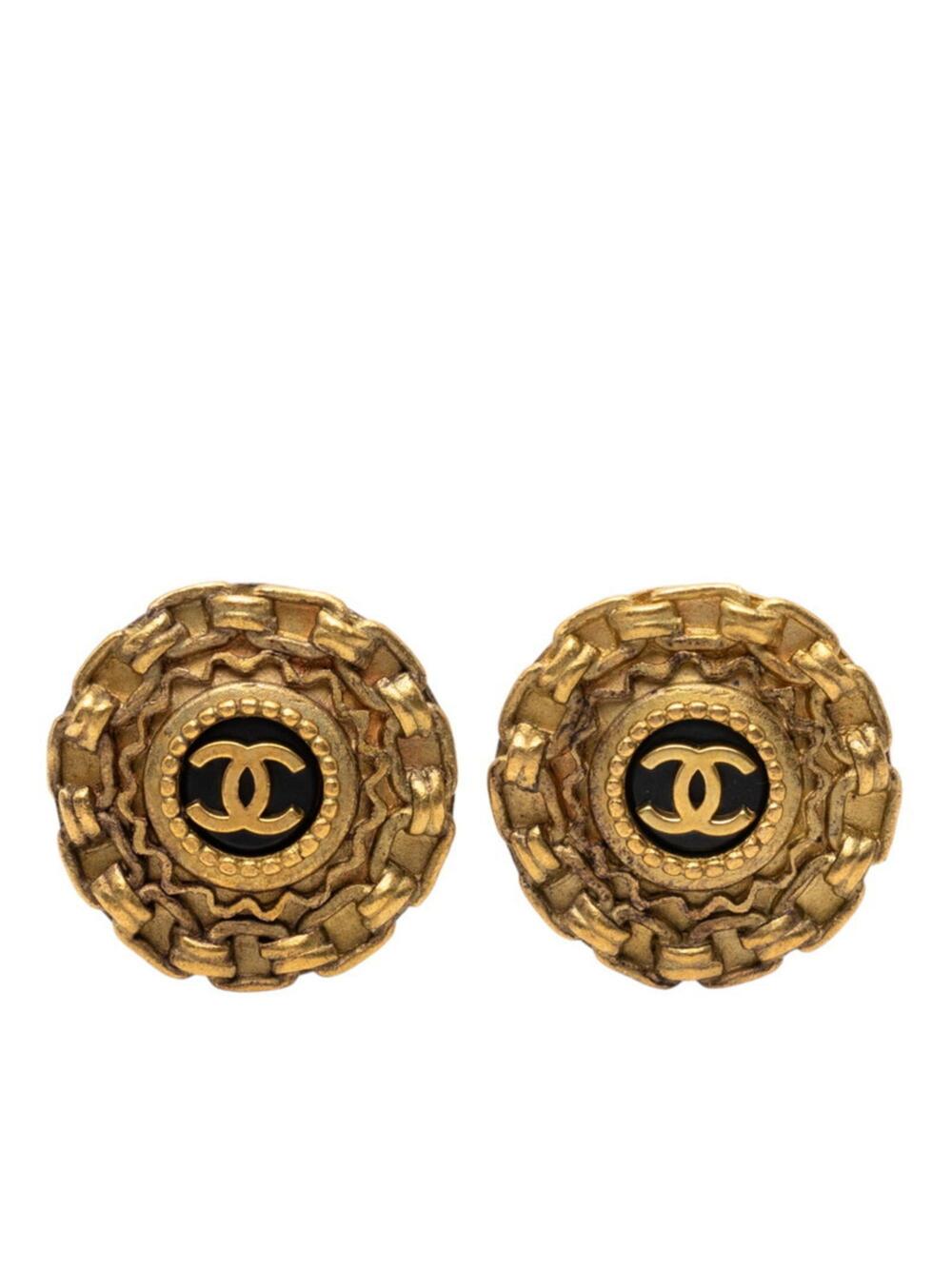 Chanel Cc Logo Clip-On Earrings Metal #246954C75B